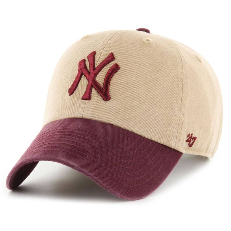 47 Brand Strapback Cap - CLEAN UP New York Yankees khaki von 47 Brand