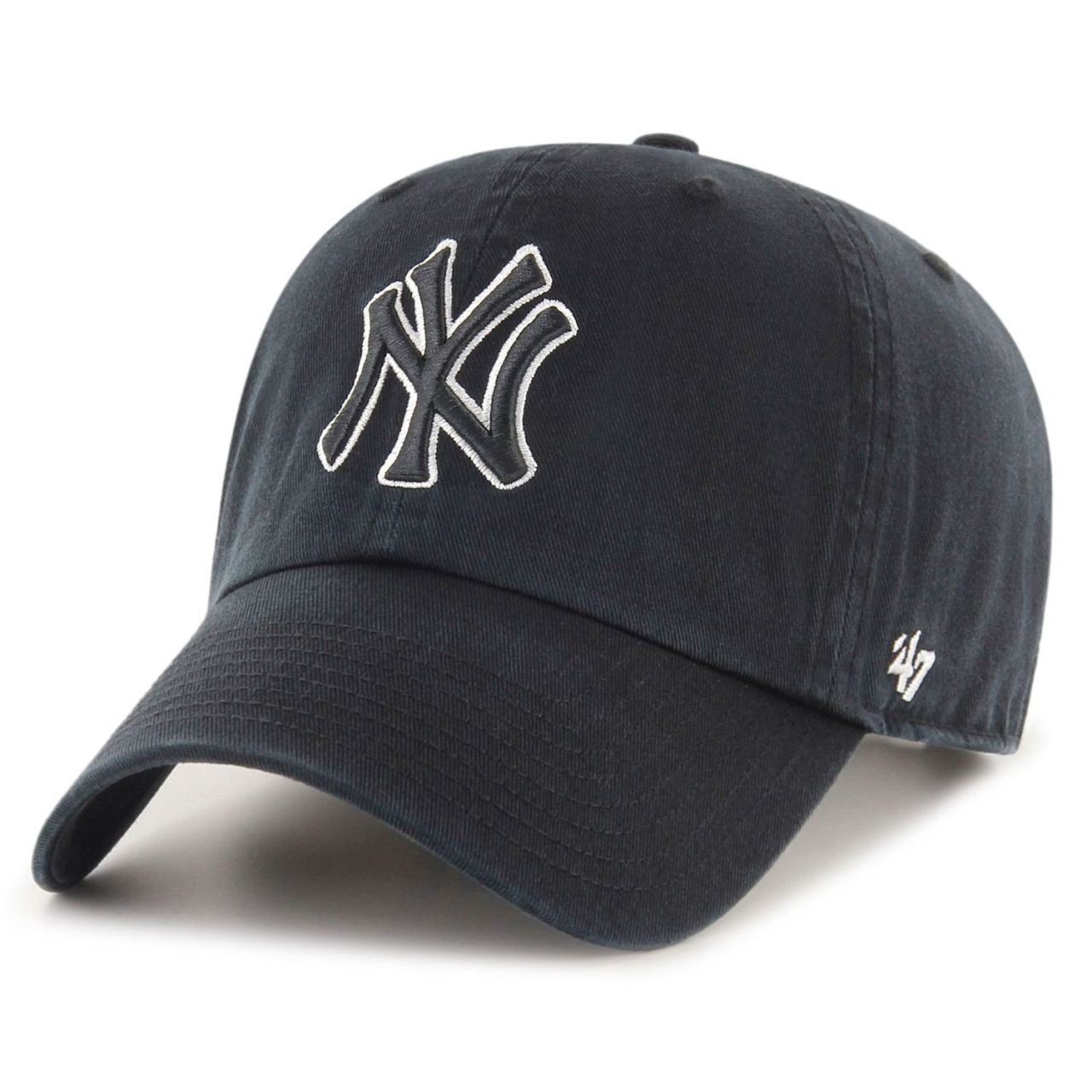 47 Brand Strapback Cap - CLEAN UP New York Yankees schwarz von 47 Brand