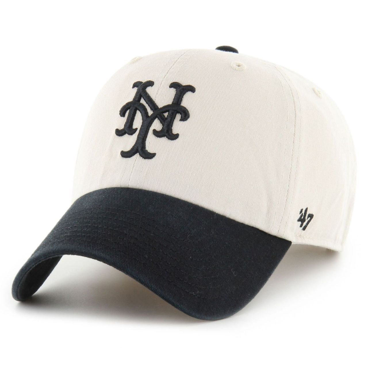 47 Brand Strapback Cap - CLEAN UP Retro New York Mets bone von 47 Brand