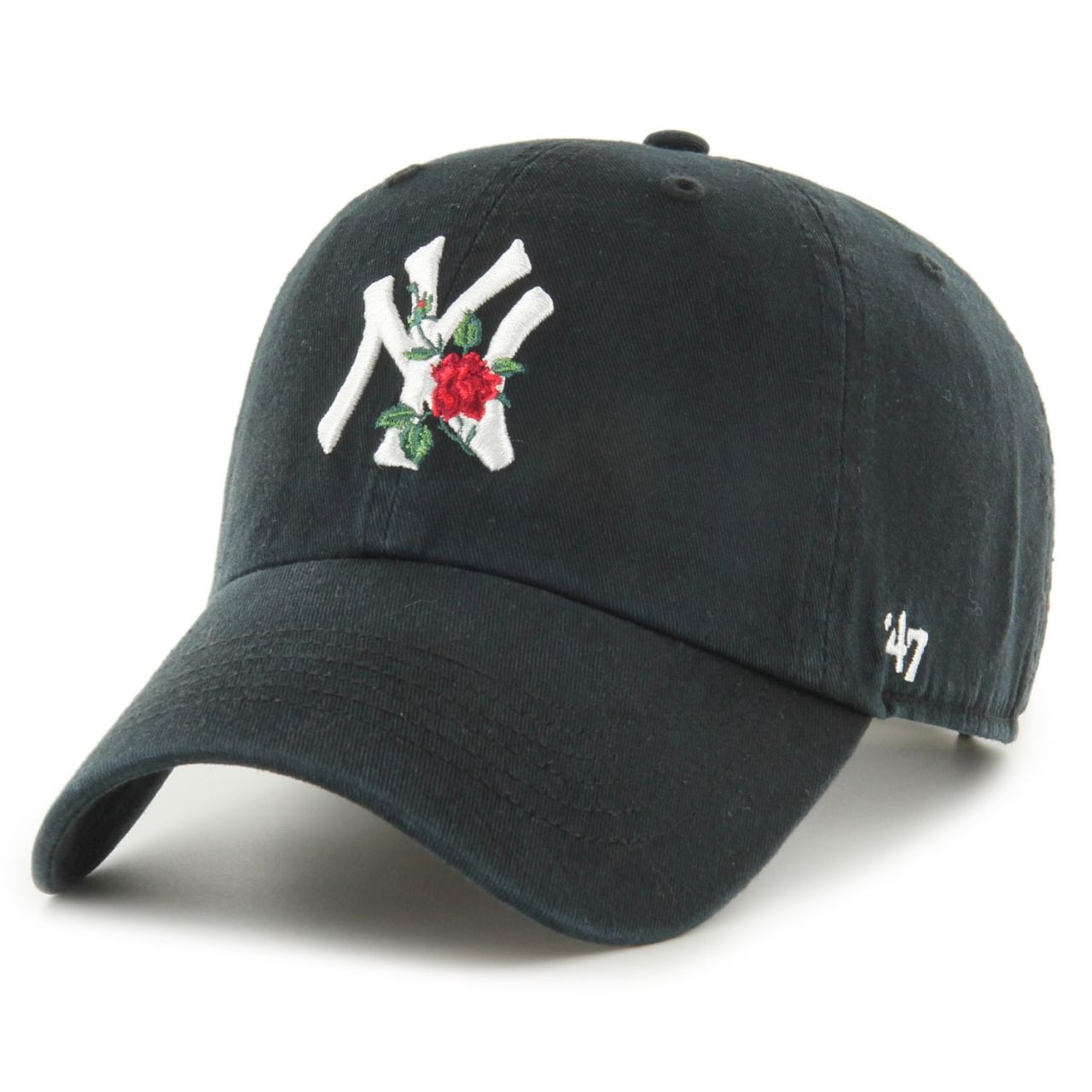 47 Brand Strapback Cap - THORN New York Yankees schwarz von 47 Brand