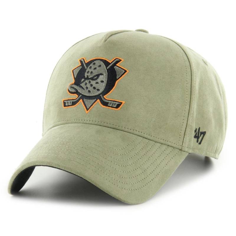 47 Brand Strapback Cap ULTRA SUEDE Anaheim Ducks oliv von 47 Brand
