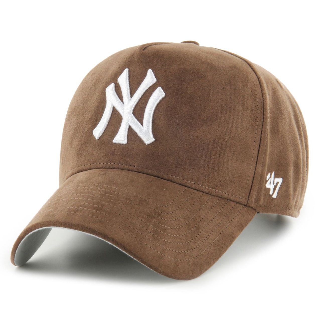 47 Brand Strapback Cap ULTRA SUEDE New York Yankees braun von 47 Brand