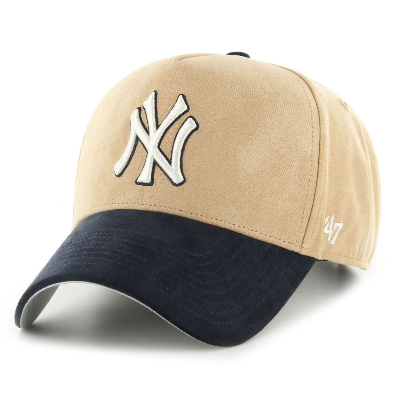47 Brand Strapback Cap ULTRA SUEDE New York Yankees khaki von 47 Brand