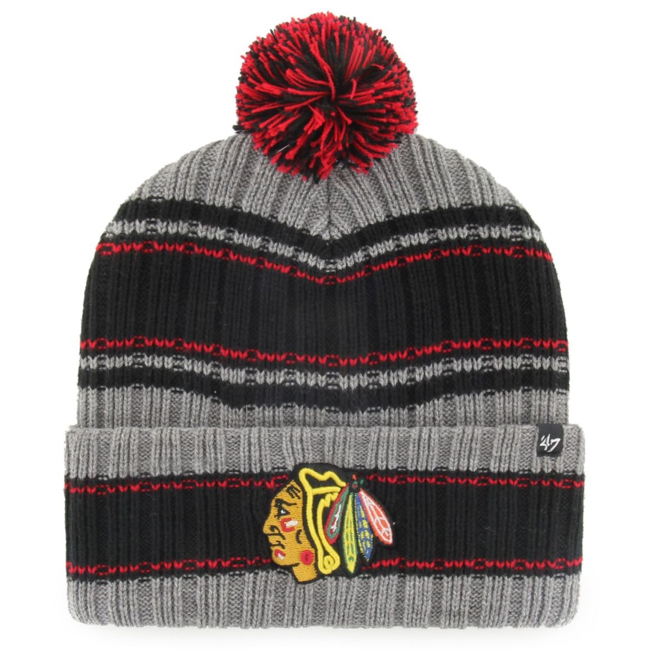 47 Brand Strick Winter Mütze - REXFORD Chicago Blackhawks von 47 Brand