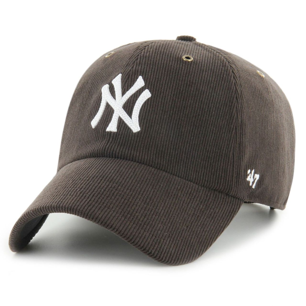 47 Brand Thin Kord Cap - CLEAN UP New York Yankees braun von 47 Brand