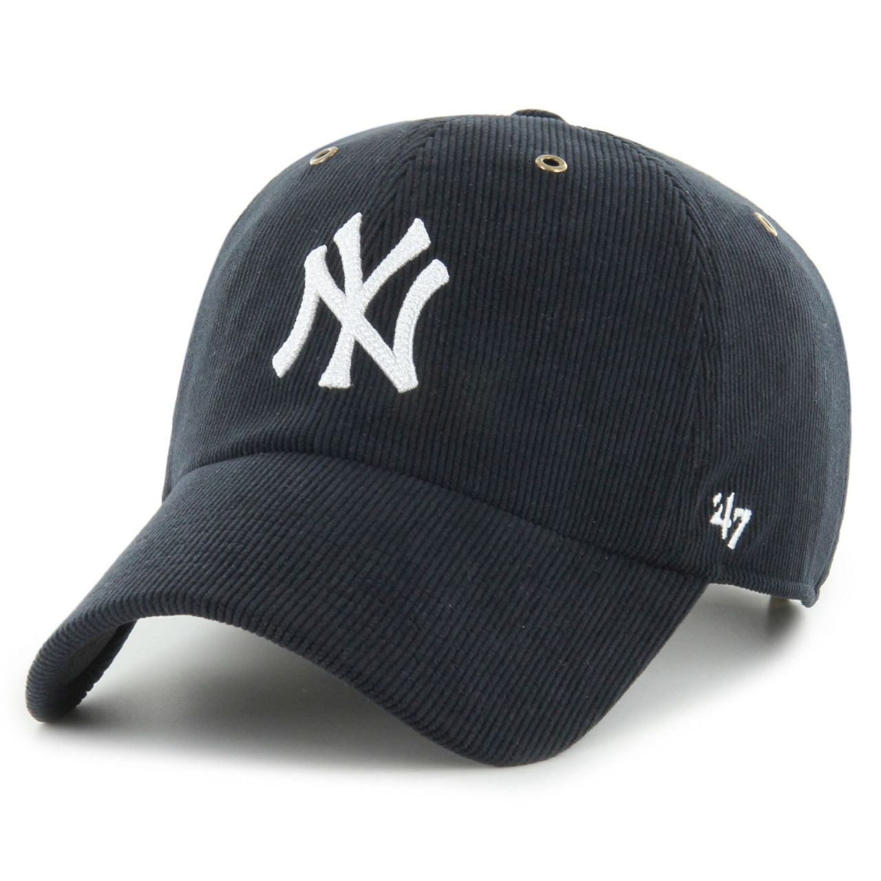 47 Brand Thin Kord Cap - CLEAN UP New York Yankees schwarz von 47 Brand