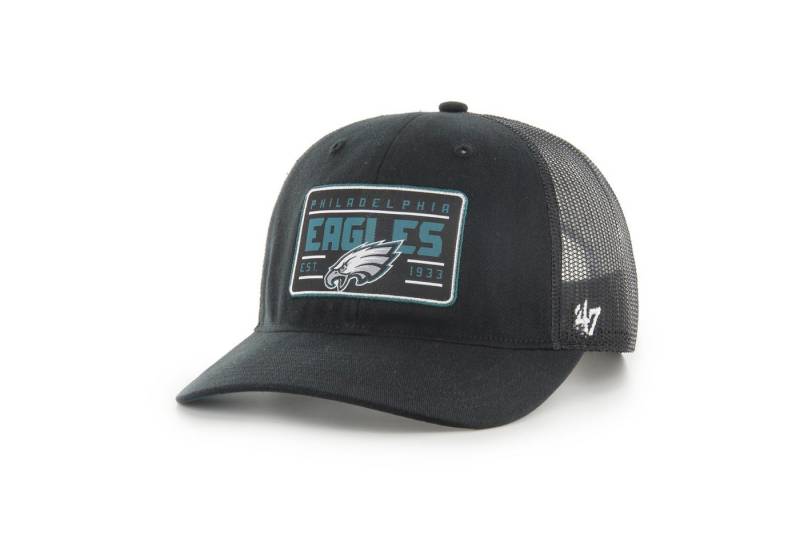 '47 Brand Trucker Cap '47 Brand NFL Cap PHILADELPHIA EAGLES '47 Hardline Trucker RF Black (Basecap, Basecap, Meshcap, Trucker Kappe) Schirmunterseite Blaugrün von '47 Brand