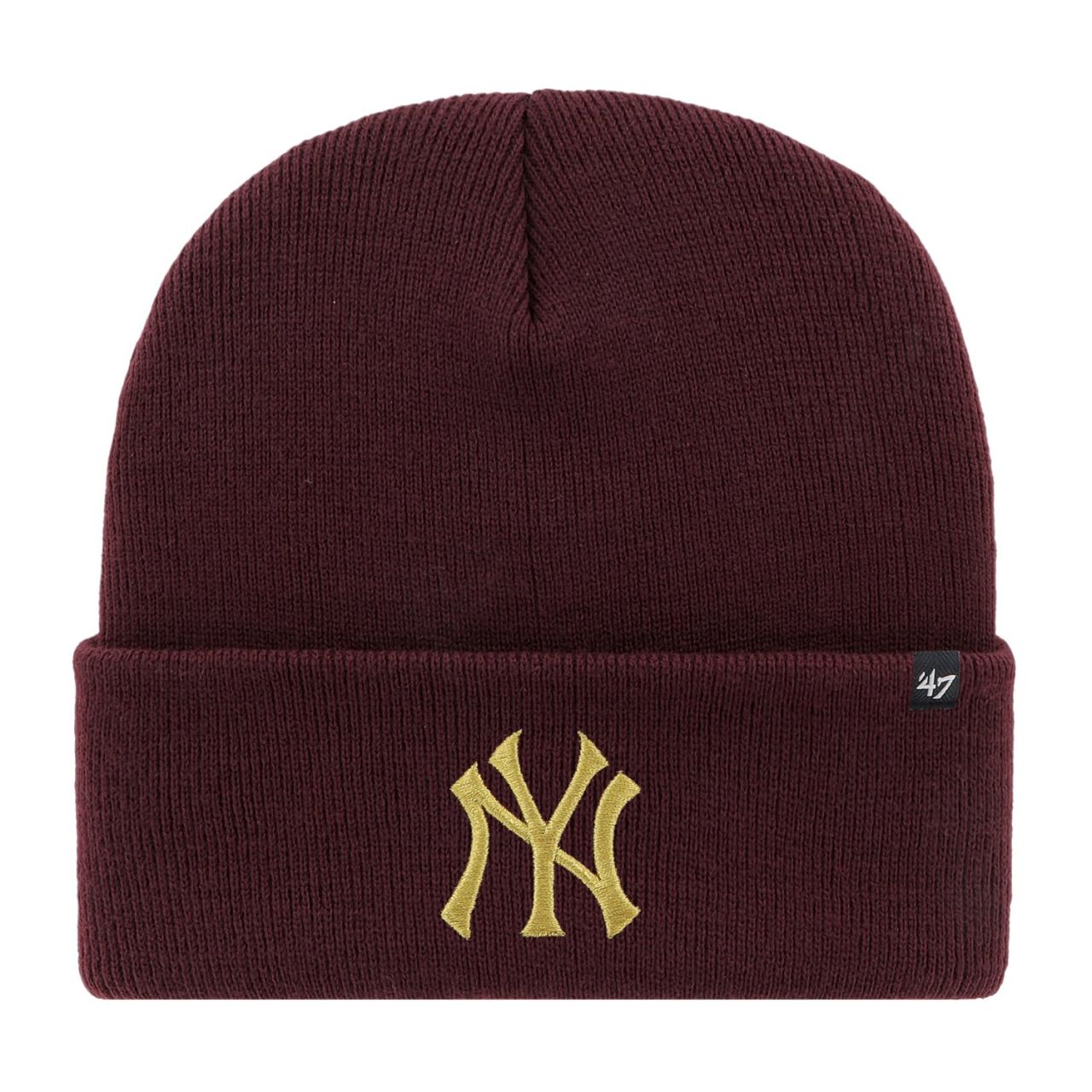 47 Brand Wintermütze - HAYMAKER Metallic NY Yankees maroon von 47 Brand