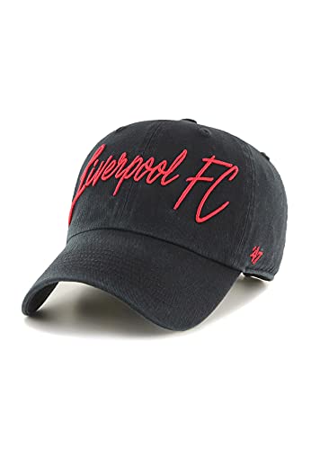 '47 Brand Damen Clean Up Adjustable Cap Liverpool FC EPL-LYRIC04GWS-BK Schwarz, Size:OneSize von '47