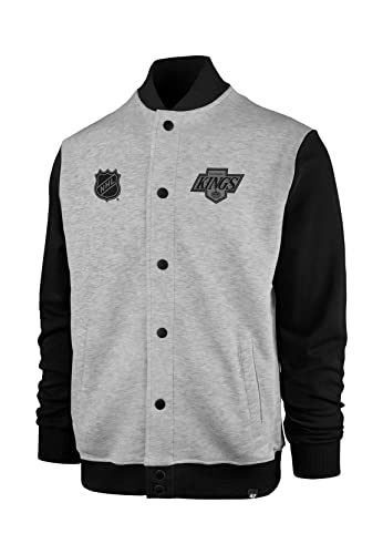 '47 Brand Herren Jacke Burnside Track Jacket LA KINGS 546660 Grau Slate Grey, Größe:M von '47