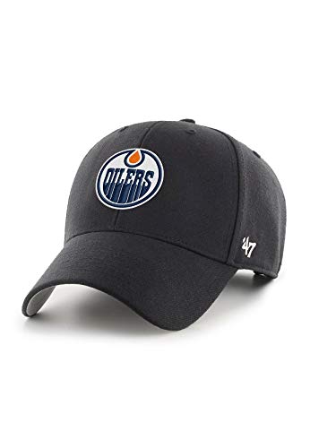 '47 Brand MVP Adjustable Cap Edmonton Oilers H-MVP06WBV-BKD Schwarz, Size:OneSize von '47