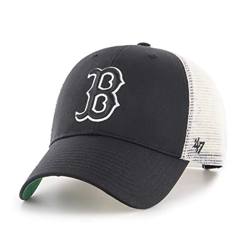 '47 Unisex MLB Boston Red Sox Branson MVP Baseballkappe, Black, One Size von '47