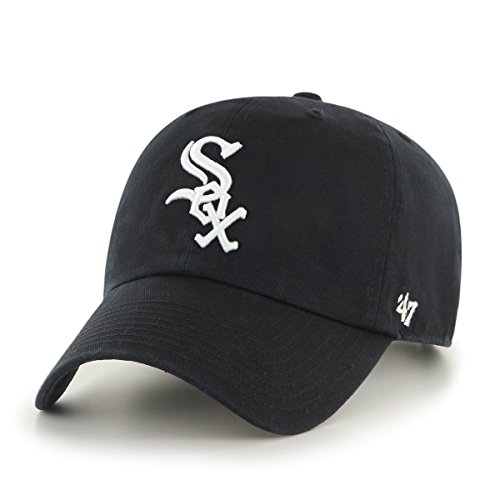 47 Brand Clean Up Strapback Cap Chicago White SOX B-RGW06GWS-HM Schwarz, Size:OneSize von '47