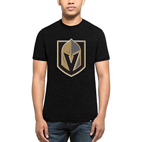47 Herren NHL Vegas Knights Club T-Shirt, Black, XL von 47