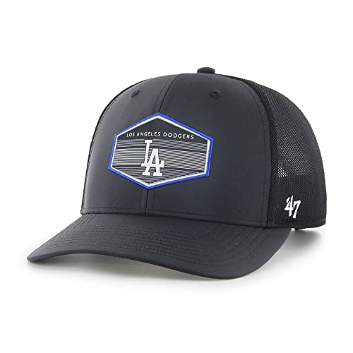 '47 Los Angeles Dodgers Black MLB Burgess Trucker Cap - One-Size von '47