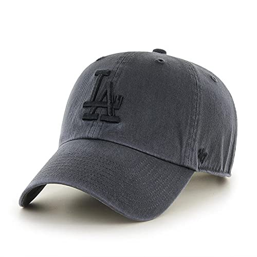 '47 Los Angeles Dodgers Clean Up Dad Hat Baseballkappe, Anthrazit/Schwarz, Dunkelgrau, Einheitsgr��e von '47