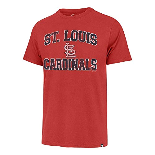 47 MLB Herren Union Arch Franklin Team Color Primary Logo Word Mark Kurzarm T-Shirt, St. Louis Cardinals, XX-Large von '47