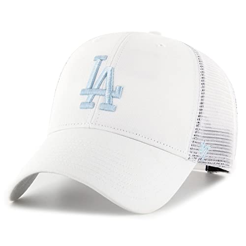 '47 MLB Los Angeles Dodgers LA L.A. Baseball Cap Basecap Branson Trucker Kappe weiß von '47