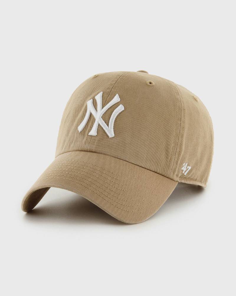 ´47 MLB New York Yankees '47 CLEAN UP w/No Loop Label men Caps beige in Größe:ONE SIZE von ´47