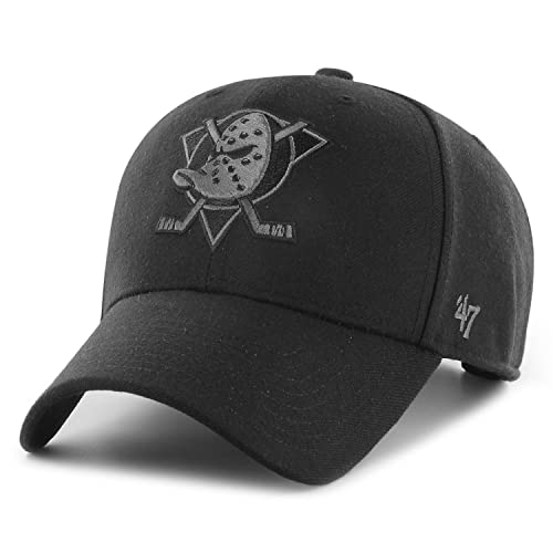 '47 NHL Anaheim Mighty Ducks Cap Basecap Baseballcap MVP schwarz Kappe von '47