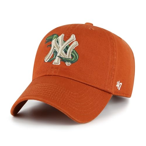 '47 New York Yankees MLB Clean Up Critter Orange Verstellbare Cap für Kinder Youth von '47