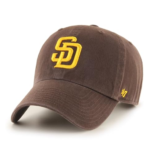 '47 San Diego Padres MLB Loop Label Clean Up Braun Verstellbare Cap One-Size '47 San Diego Padres MLB Loop Label Clean Up Braun Verstellbare Cap One-Size von '47
