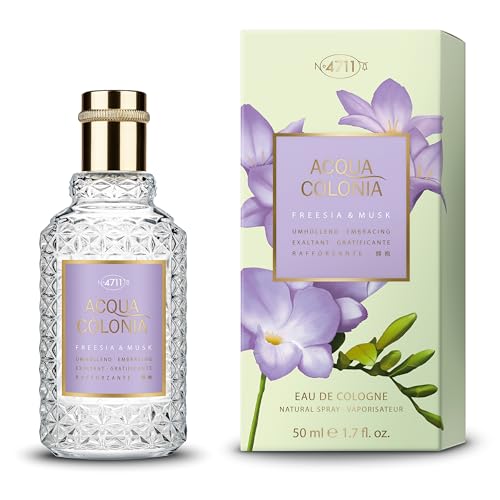 4711 Acqua Colonia® Freesia & Musk | Eau de Cologne - umhüllend - Wellness für die Sinne | 50ml Natural Spray von ACQUA COLONIA