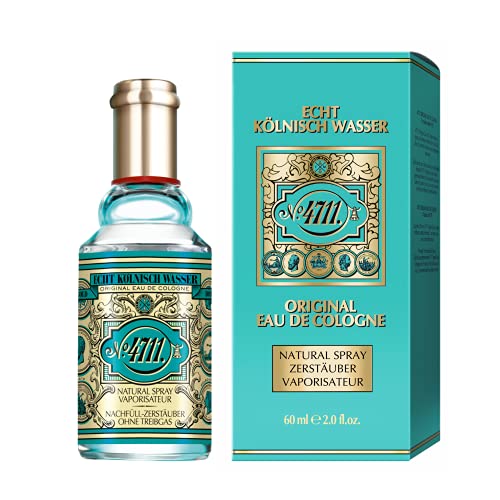 4711® Echt Kölnisch Wasser | Eau de Cologne 60ml Duftklassiker - charakteristischer Duft, der pure Erfrischung schenkt - Unisex - wohltuend für Körper, Geist und Seele | Natural Spray von 4711