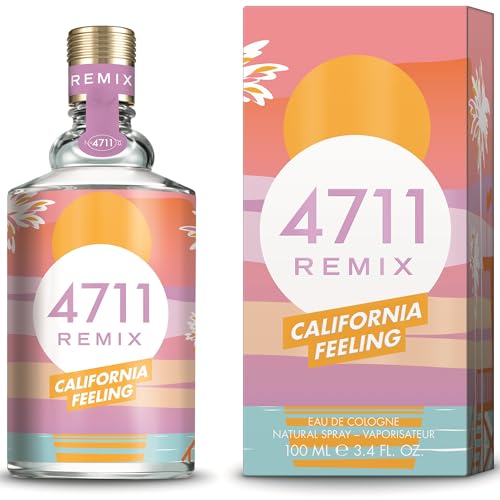 4711® Remix Cologne California Feeling I Eau de Cologne - zitrisch - fruchtig - floral - für einen Unvergesslichen Sommer I 100ml Natural Spray Vaporisateur von 4711
