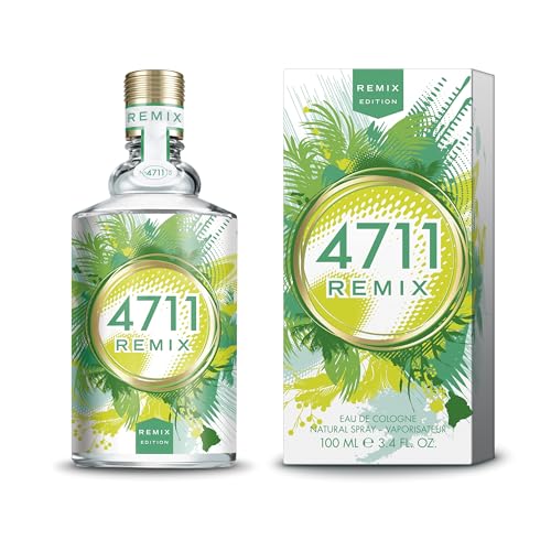 4711® Remix Cologne Green Oasis I Eau de Cologne - spritzig - frei - abenteuerlustig - für wahre Lebensfreude! I 100ml Natural Spray Vaporisateur von 4711