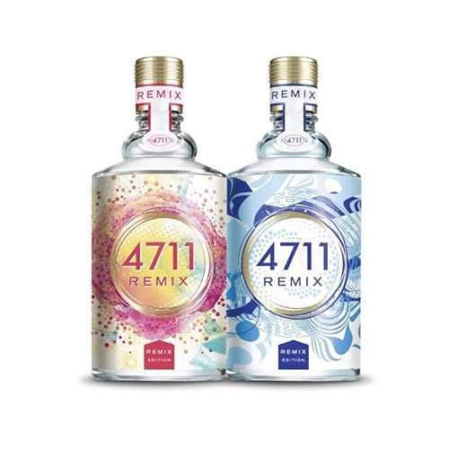 4711® Remix Cologne Orangenblüte & Limette - Festival Vibes & Sparkling Island | Eau de Cologne | 2 x 100ml Natural Spray Vaporisateur von 4711