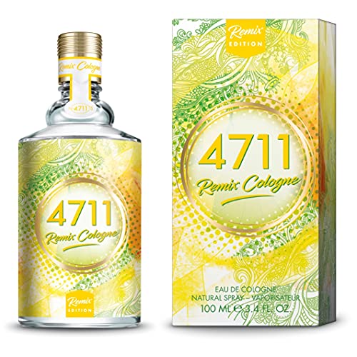 4711® Remix Cologne Zitrone - Urban Summer I Eau de Cologne - fruchtig - spritzig - wild - die lebendige Frische der Zitrone sommerlich neu ge-remixt! I 100ml Natural Spray Vaporisateur von 4711