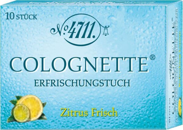 4711 Echt Kölnisch Wasser Colognette Erfrischungstücher 10 Stk. von 4711