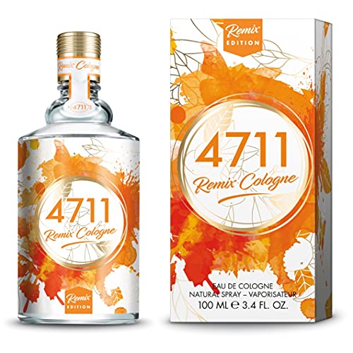 4711® Remix Cologne Orange I Eau de Cologne - spritzig - laut - frisch - die facettenreiche Orange saftig neu ge-remixt! I 100ml Natural Spray Vaporisateur von 4711