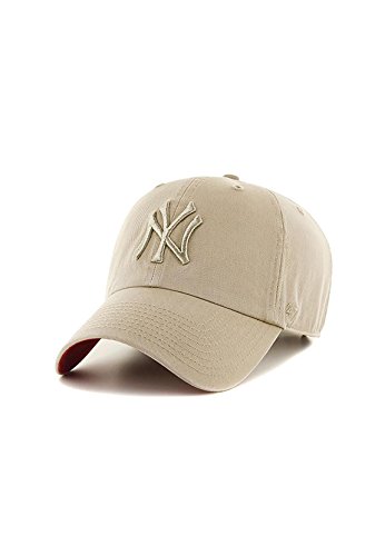 47 Brand Erwachsene Kappe MLB New York Yankees Clean Up, Caqui, Einheitsgröße von '47
