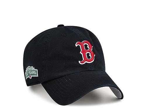 47 Brand MLB Boston Red Sox Cooperstown Cap BCPTN-DBLUN02GWS-BK12, Mens Cap with a Visor, Black, One Size EU von 47 Brand