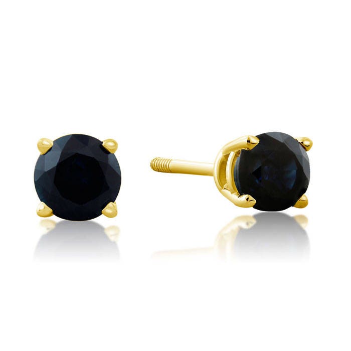 0.60Ct Saphir Ohrstecker in 14K Weiß Oder Gelb Gold Gefüllt von 47thStreetJewelry