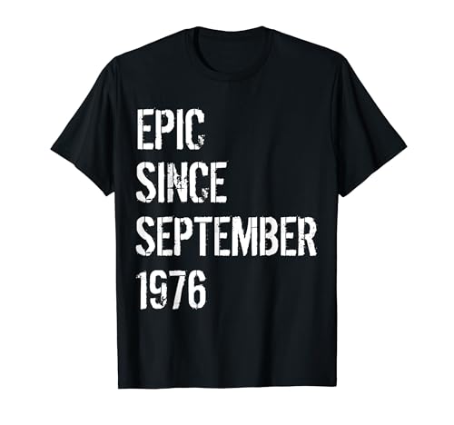 48. Geburtstag Männer Frauen geboren September 1976 T-Shirt 48. Geburtstag Männer Frauen geboren September 1976 T-Shirt von 48th Birthday Men Women Born September 1976