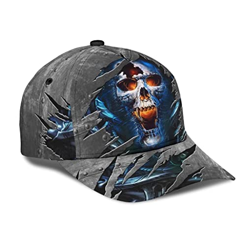 494 Baseball Cap Totenkopf-Symbol Freizeit Basecap Sonnenschutz Basecap Washed Trucker Baseballcap Für Damen, Reisen, Herren von 494