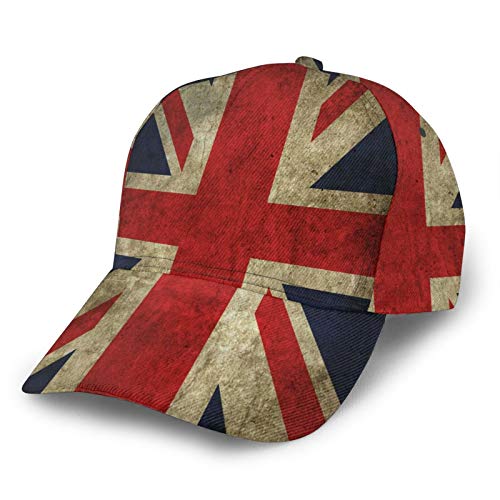 494 Sommer Kappe Vintage Vereinigtes Königreich Union Jack Flag Britische Flagge Sonnenblende Mütze Casual Baseball Kappe Sport Baseball Mütze Für Tennis, Herren, Damen von 494