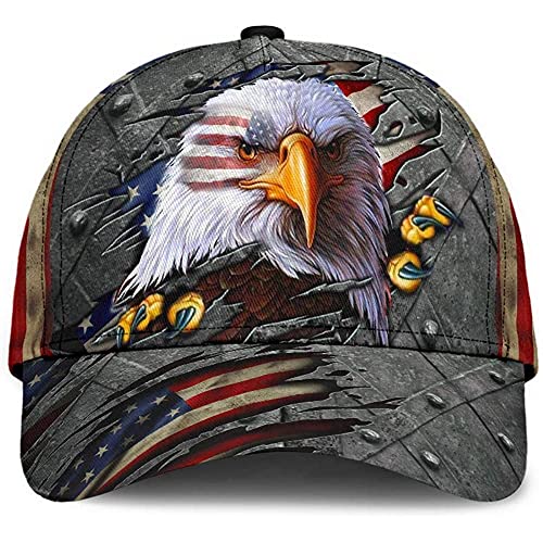 Baseballkappe Adler-Eisen Mit Amerikanischer Flagge Golf Hüte Sport Baseball Cap Verstellbare Basecap Für Teenager, Auf Reisen, Golf von 494