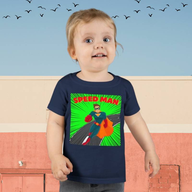Speed Man Junior Ein T-Shirt Für Kleine Superhelden von 4Alfas