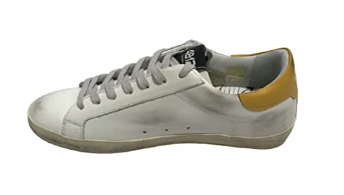 Scarpa uomo 4B12 sneakers in pelle white/ yellow U24QB02 SUPRIME-U.C05 40 von 4B12