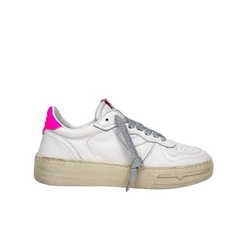 Scarpe donna 4B12 sneaker in pelle bianco/ fuxia DS24QB03 HYPER-D817 37 von 4B12