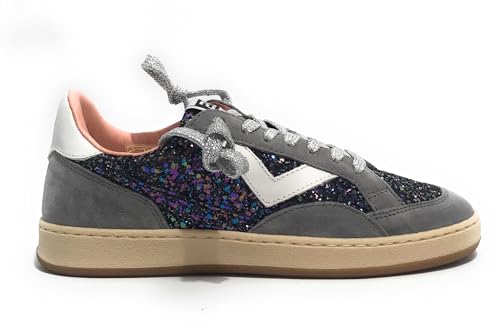 Schuhe 2B12 Sneaker JRPlay, Jrplay 136 Leder Grau Glitzer Galaxy, 38 EU von 4B12