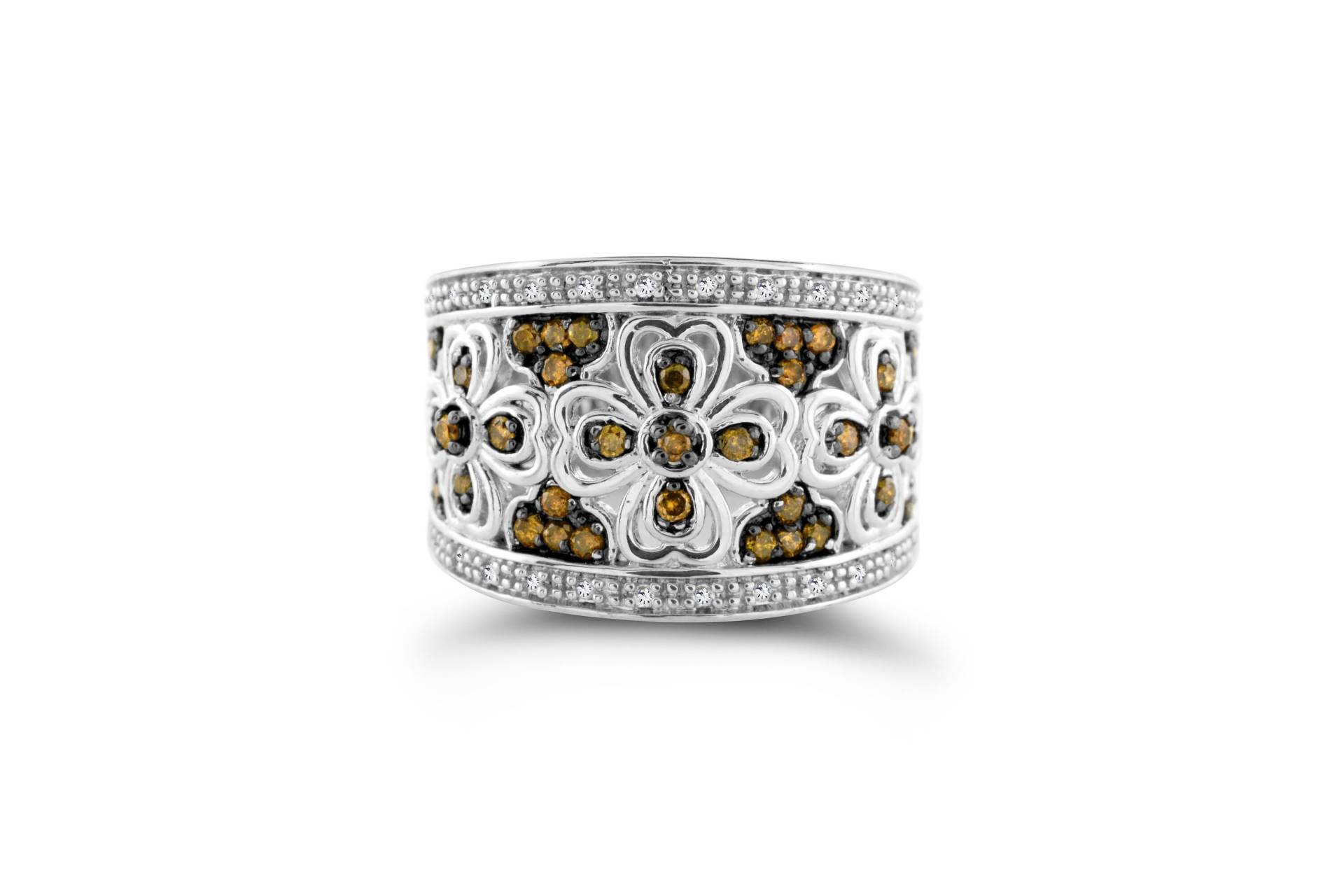 sterling Silber 925 Mit Rauchquarz Und Brillant Ring - Größe 7 sterling Silber 925 Mit Rauchquarz Und Brillant Ring - Größe 7 von 4DloveofJewelry14
