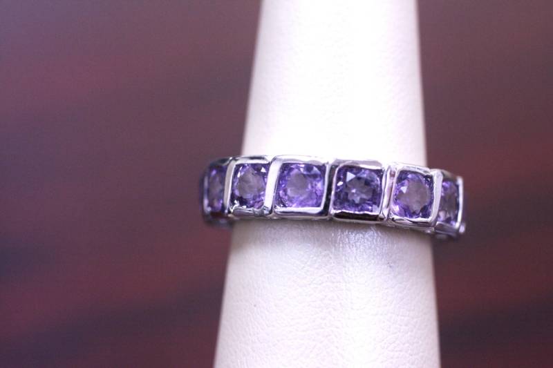 sterling Silber Amethyst Ring - Größe Us 6, 75 sterling Silber Amethyst Ring - Größe Us 6, 75 von 4DloveofJewelry14