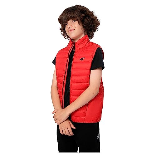 4F JUNIOR Jungen Jacket M008 Vest, Rot, 152 cm von 4F JUNIOR