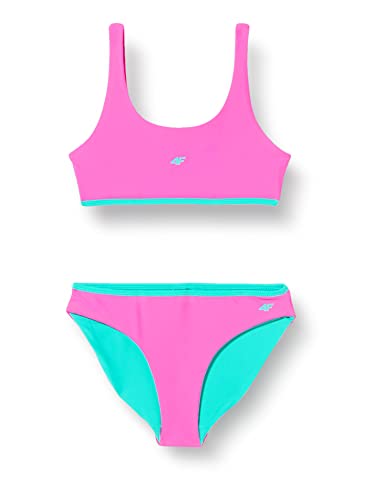 4F JUNIOR Mädchen Bikini Set F009 Bikini-Set, Hot Pink, von 4F JUNIOR