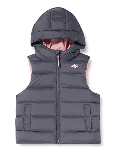 4F JUNIOR Mädchen Girl's Jkudp002 DOWN Jacket, Dunkelgrau (40), 140 cm von 4F JUNIOR